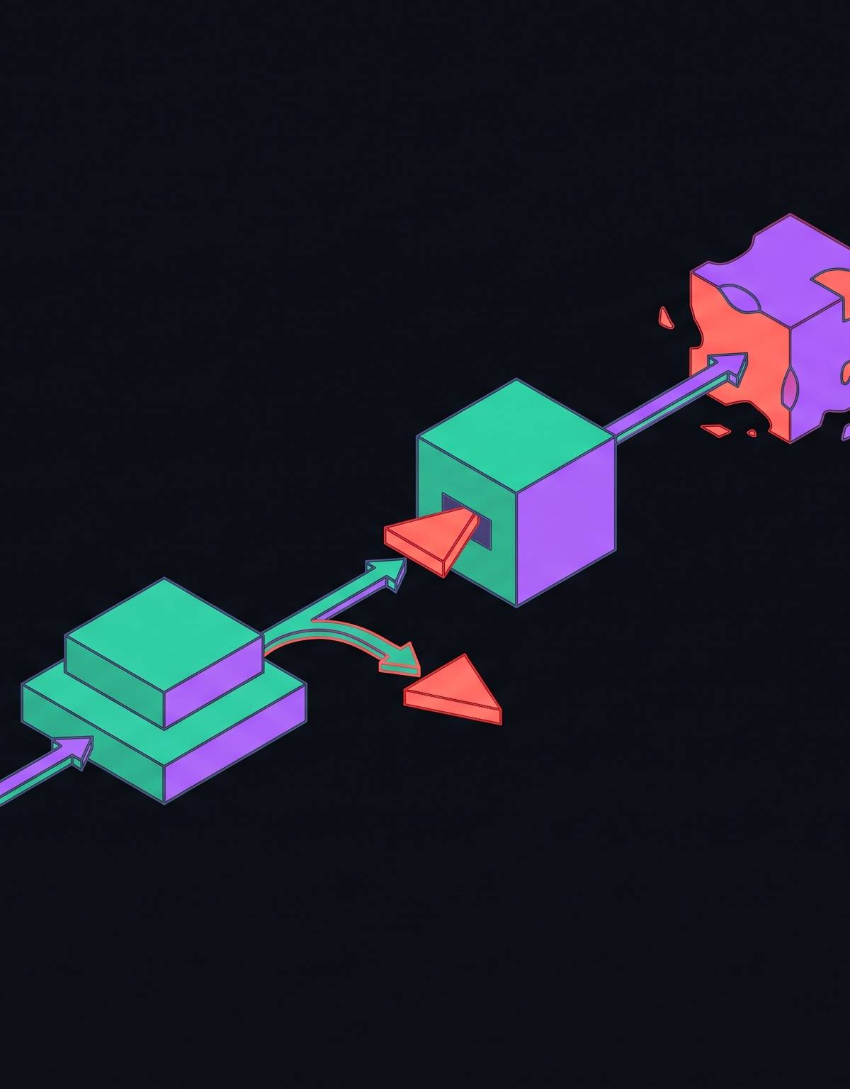 Cover illustration for “Prompt Injection in Multi-Step Agentic Pipelines”