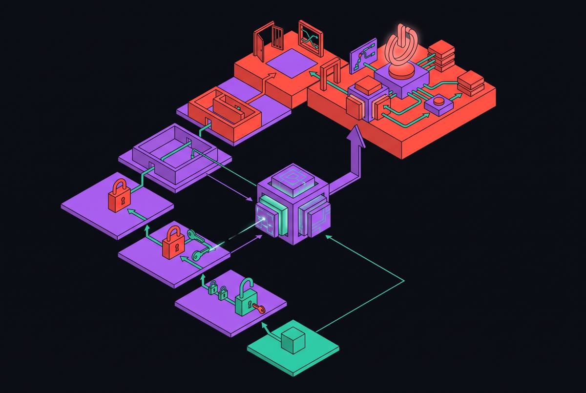 Cover illustration for “Privilege Escalation Paths in LLM-Powered Agents”
