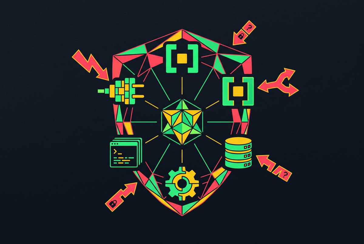 Cover illustration for “STRIDE Threat Model Applied to AI Agent Tool Interfaces”
