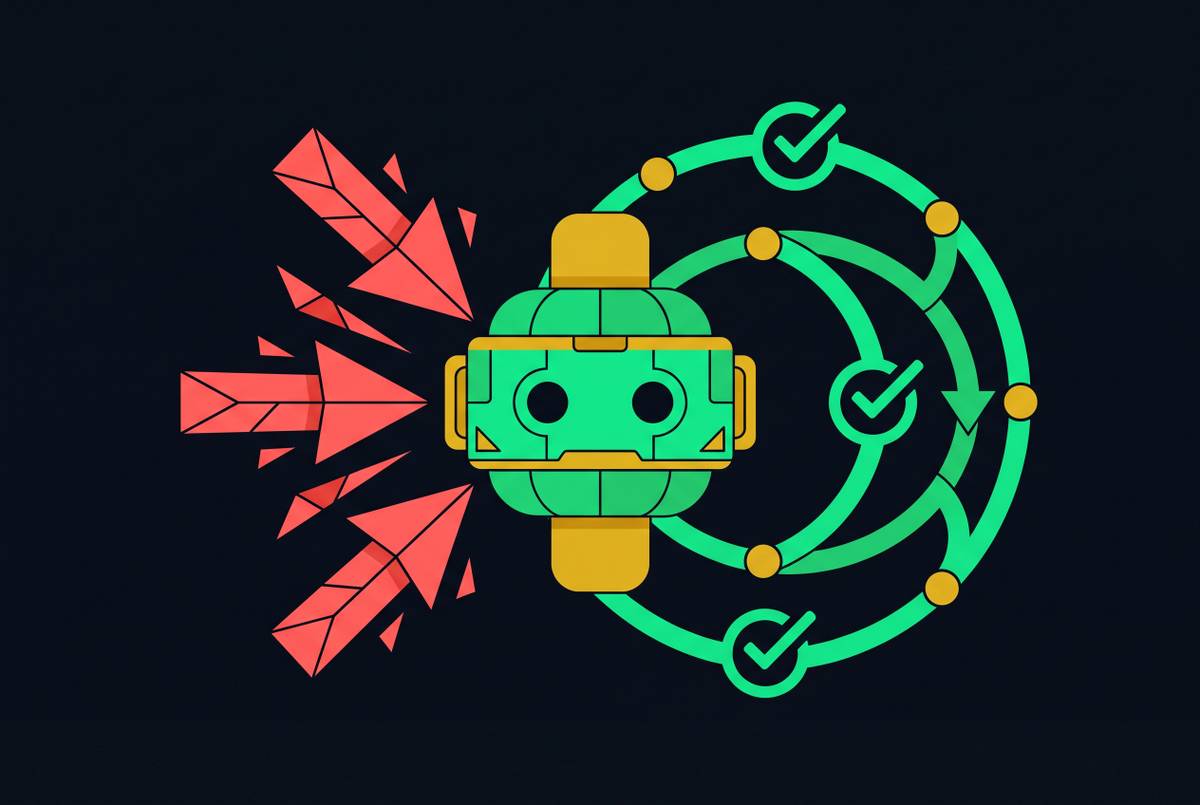 Cover illustration for “Red Teaming vs Continuous Verification for Production AI Agents”