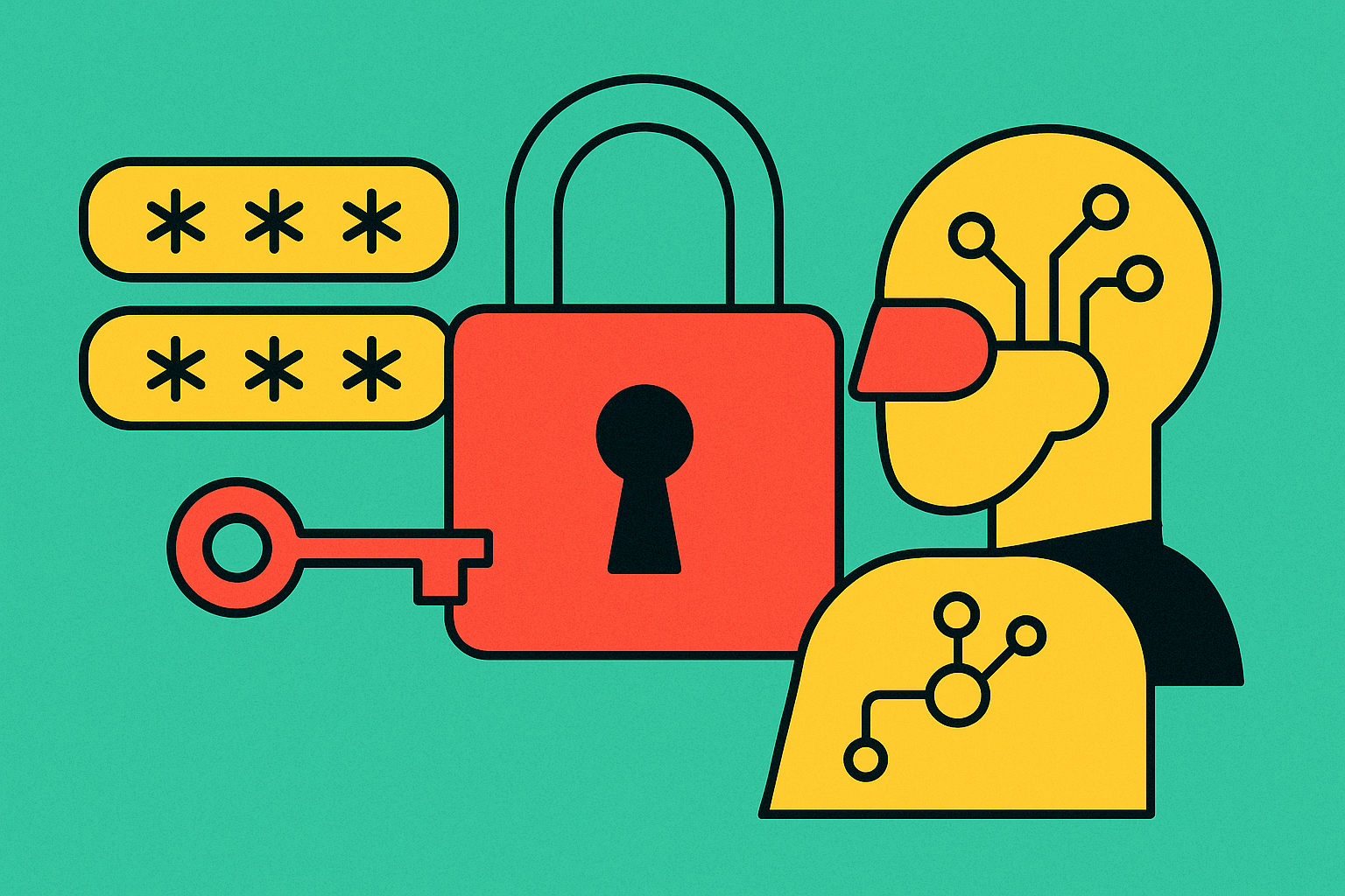 Cover illustration for “Credential Management Patterns for Tool-Calling AI Agents”