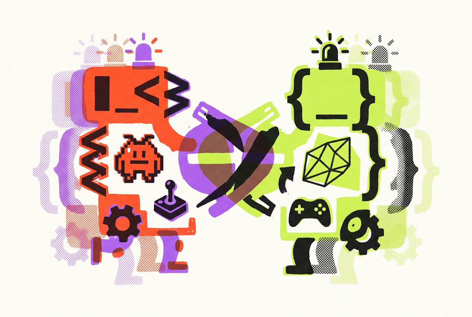 Cover illustration for “GitHub Copilot vs Tabnine for Game Development Autocompletion”
