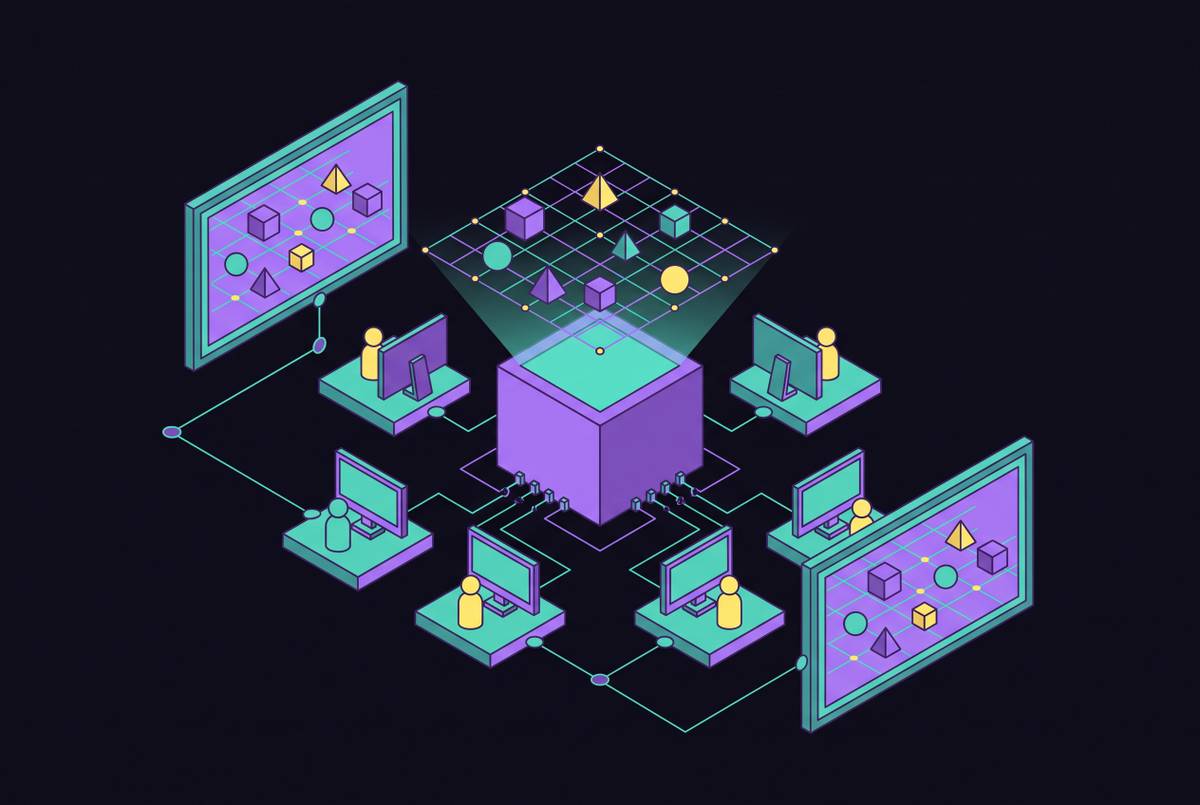 Cover illustration for “Game Engines With Built-In Multiplayer for Small Teams”