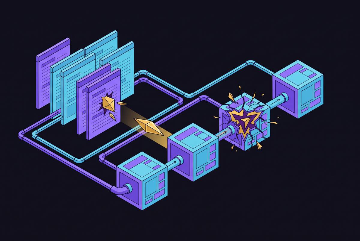 Cover illustration for “Prompt Injection via Retrieved Web Content in Agent Pipelines”