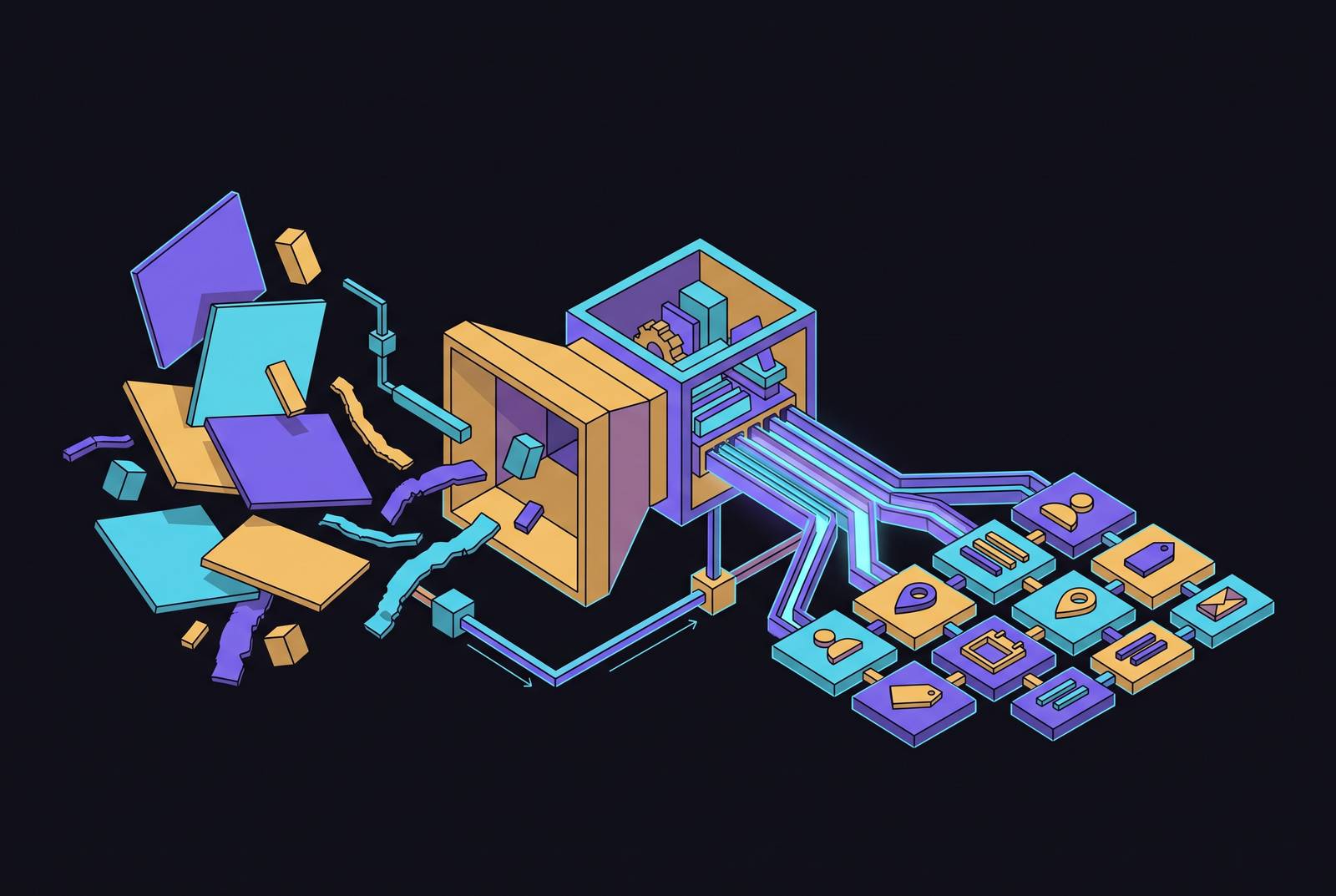 Cover illustration for “Structured Data Extraction From Unstructured Web Content for Entities”