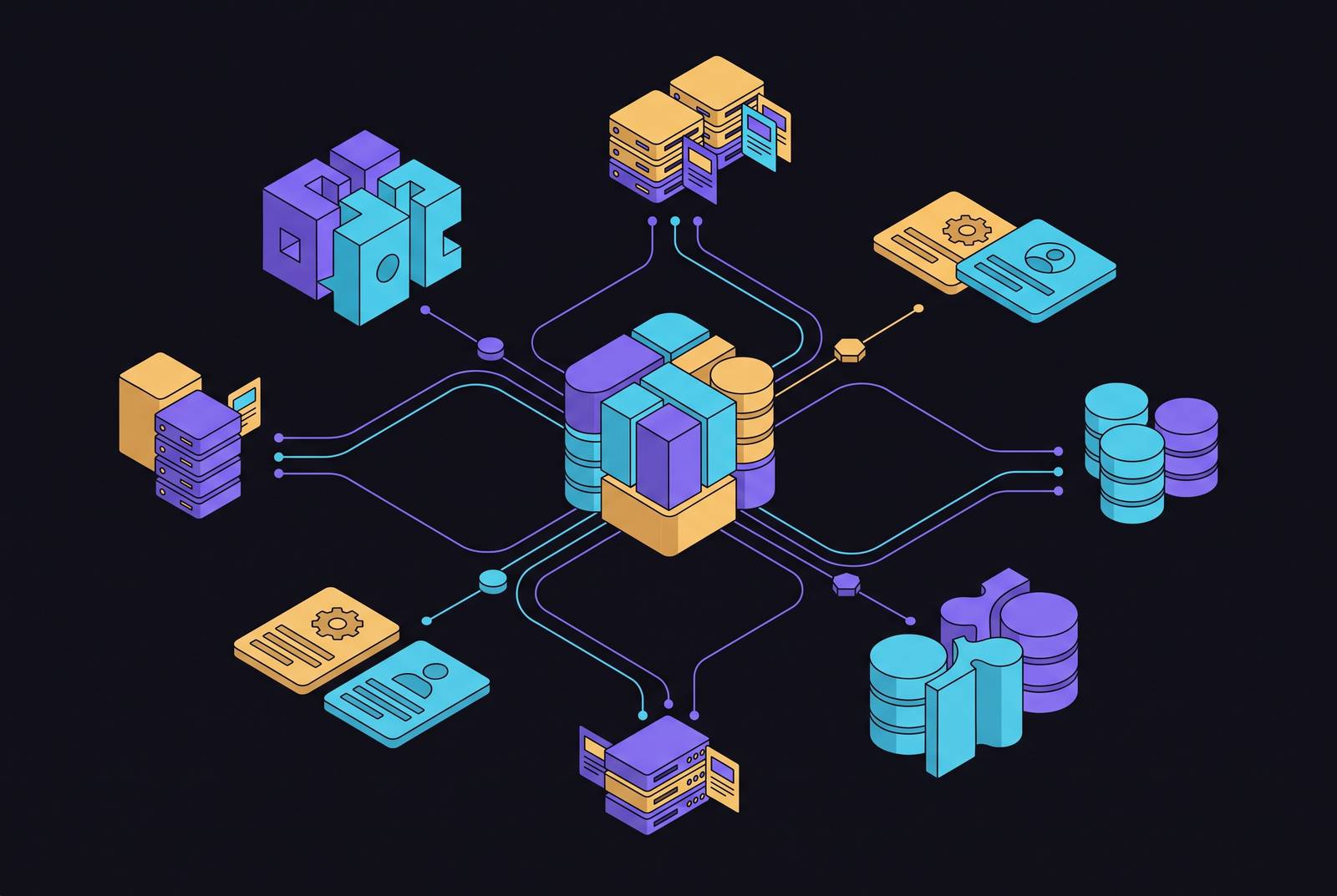 Cover illustration for “Entity Resolution Across Heterogeneous Web Sources”