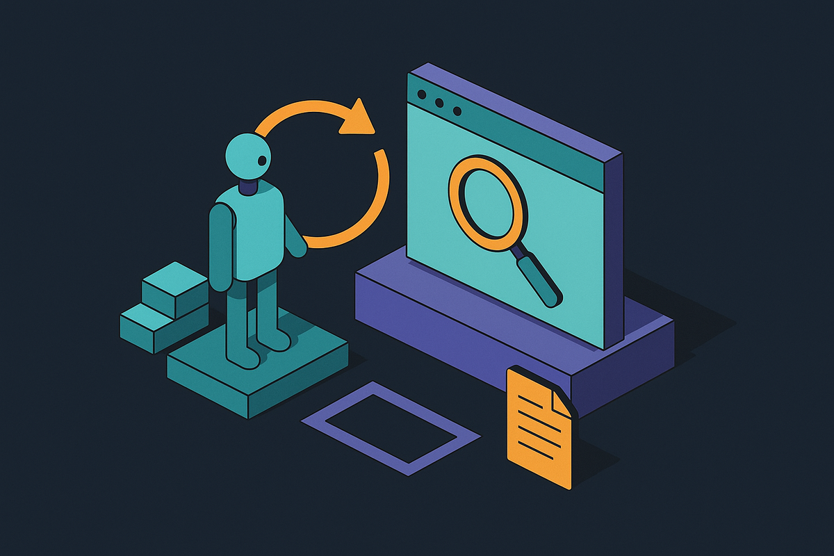 Cover illustration for “Agentic Retrieval Loops and When Agents Should Re-Query the Web”