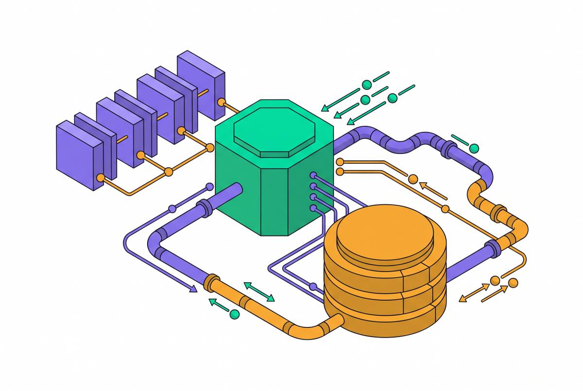 Cover illustration for “Memory and Retrieval Architecture in Long-Running AI Agents”