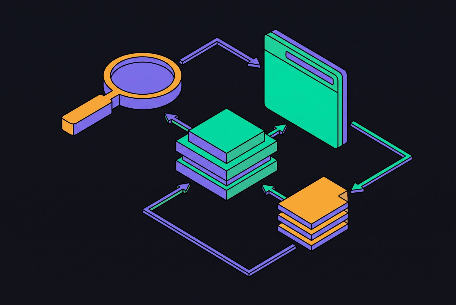 Cover illustration for “Tool-Calling Design for Web Search in LLM Agents”