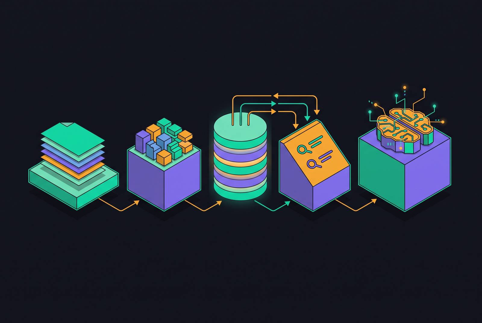 Cover illustration for “Multi-Stage RAG Pipelines for Production AI Systems”