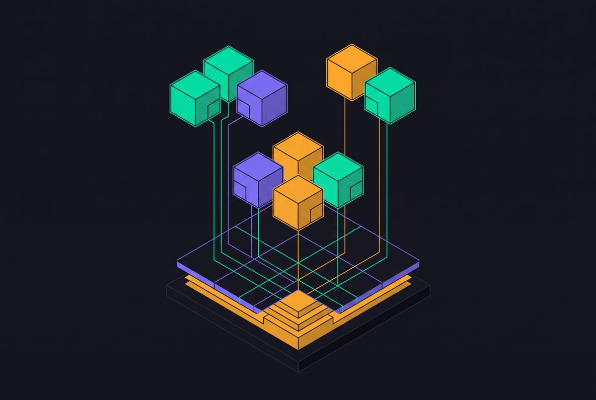 Cover illustration for “Multi-Agent Architectures That Share a Web Retrieval Layer”