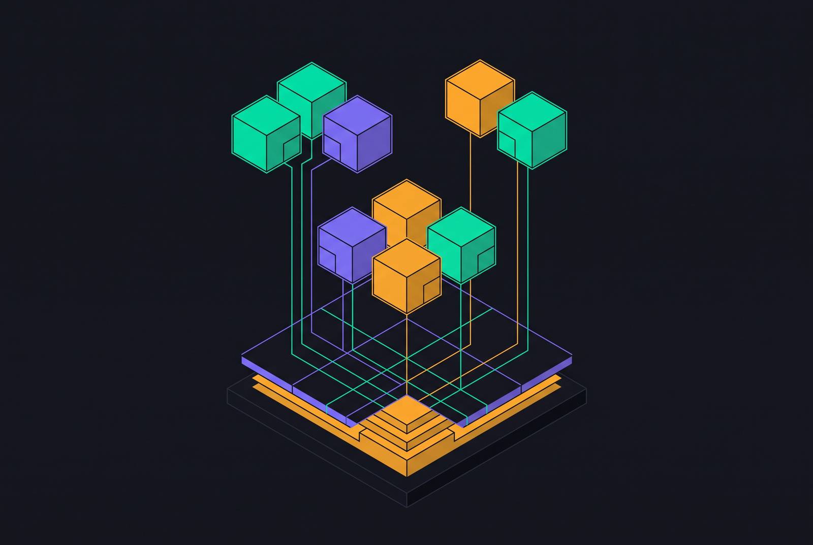 Cover illustration for “Multi-Agent Architectures That Share a Web Retrieval Layer”