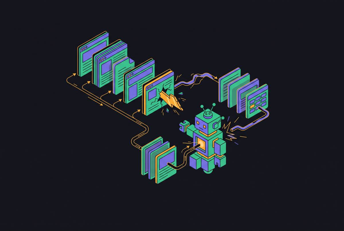Cover illustration for “Prompt Injection Risks From Web-Retrieved Content in AI Agents”