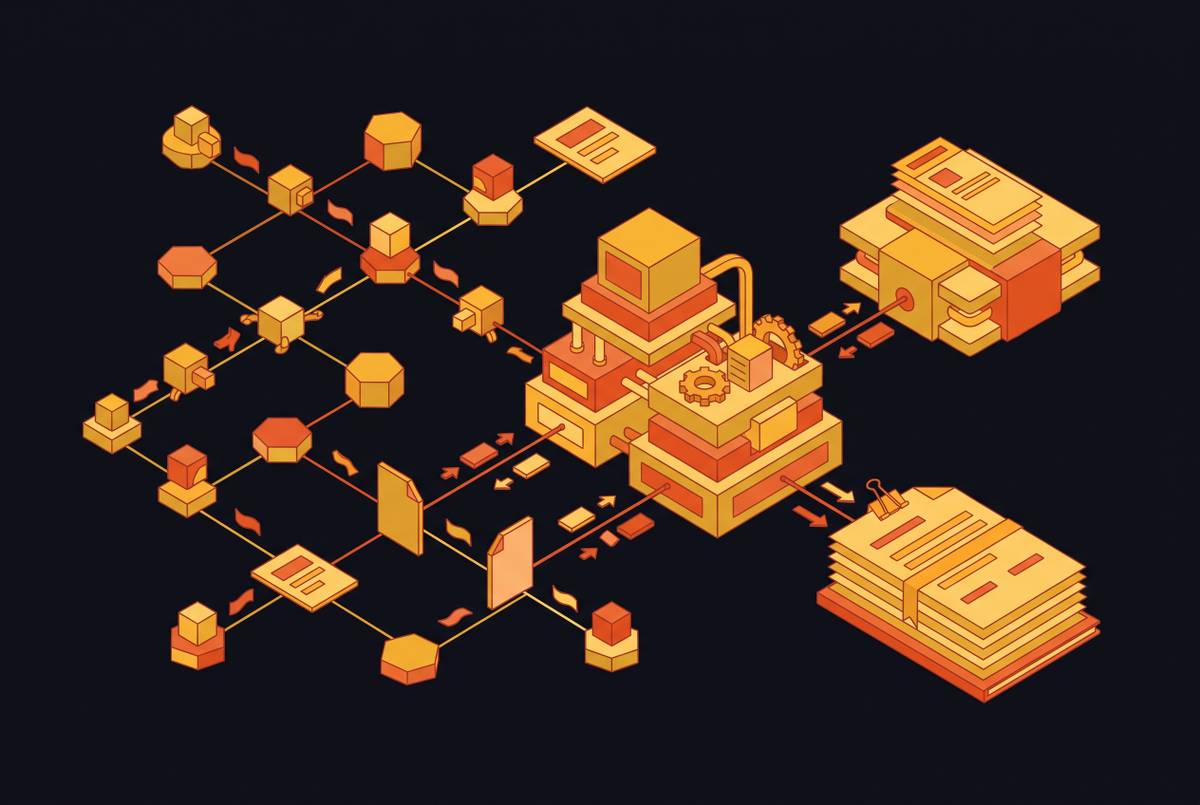 Cover illustration for “Automated Report Generation From Agent Web Research”