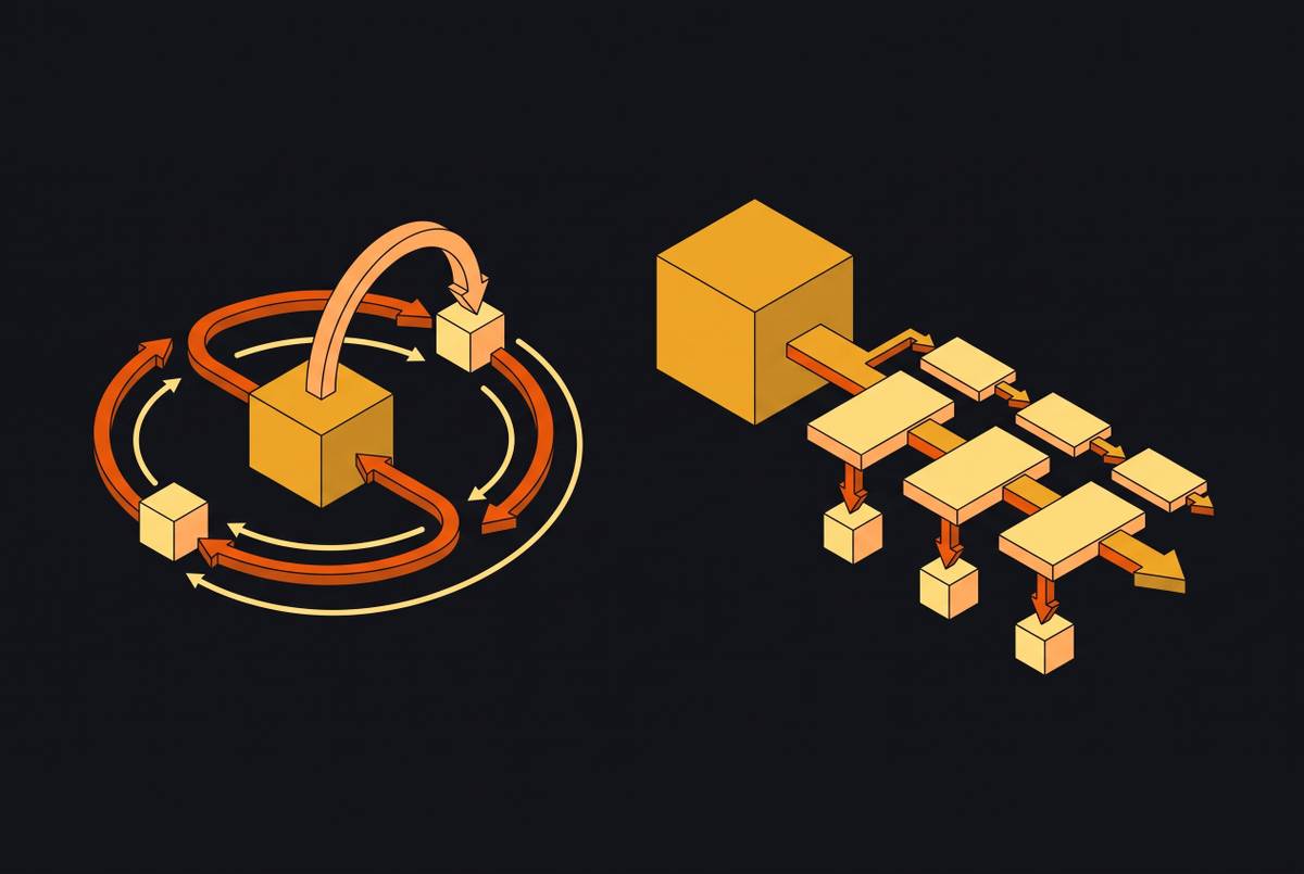 Cover illustration for “ReAct vs Plan-and-Execute Agent Architectures”