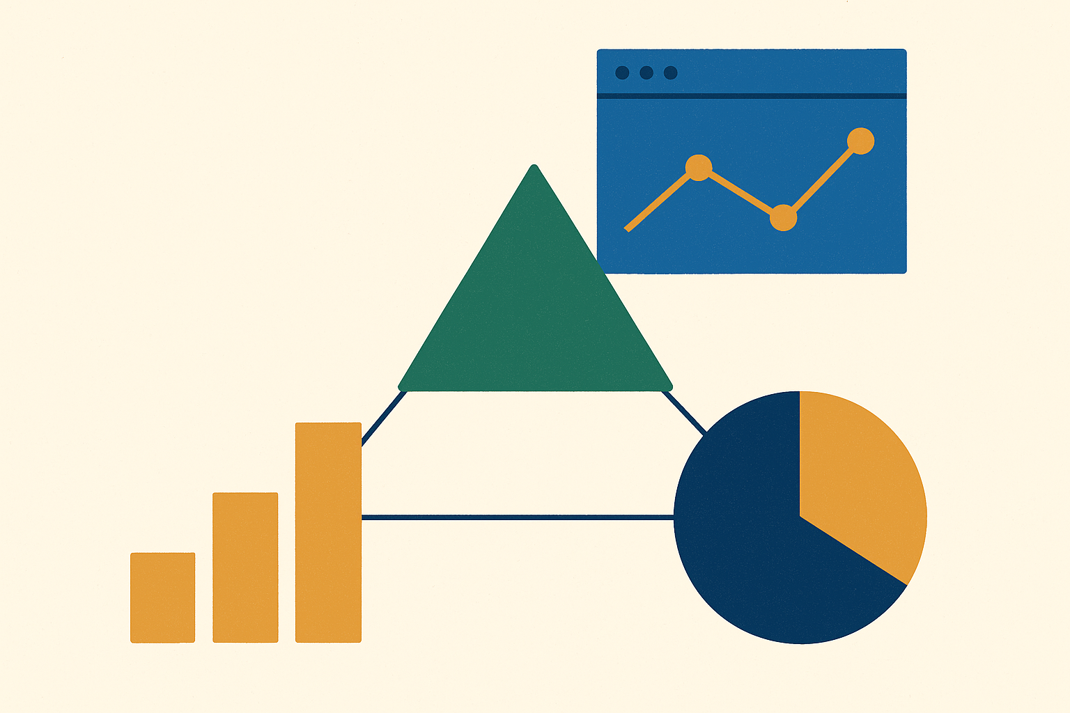 Cover illustration for “Triangulating Attribution Signals Across Three Measurement Methods”