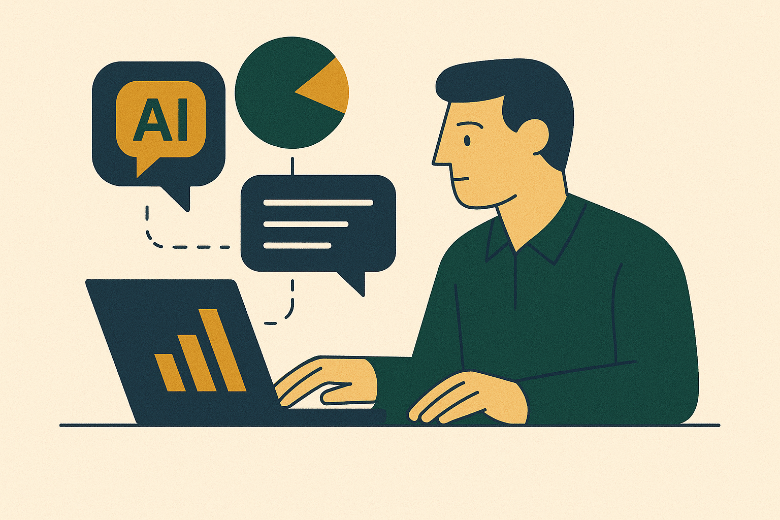 Cover illustration for “AI Conversation Metrics That Belong in Ecommerce Reporting”