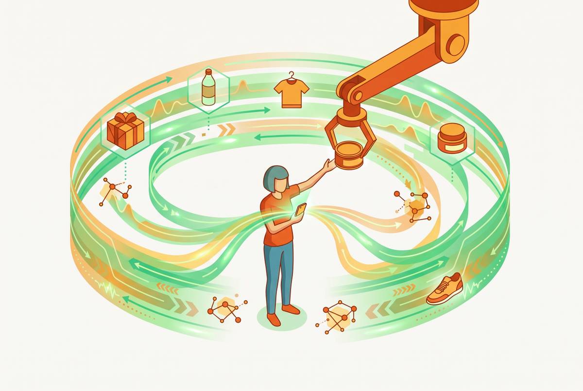Cover illustration for “AI Personalization in DTC E-Commerce Explained”