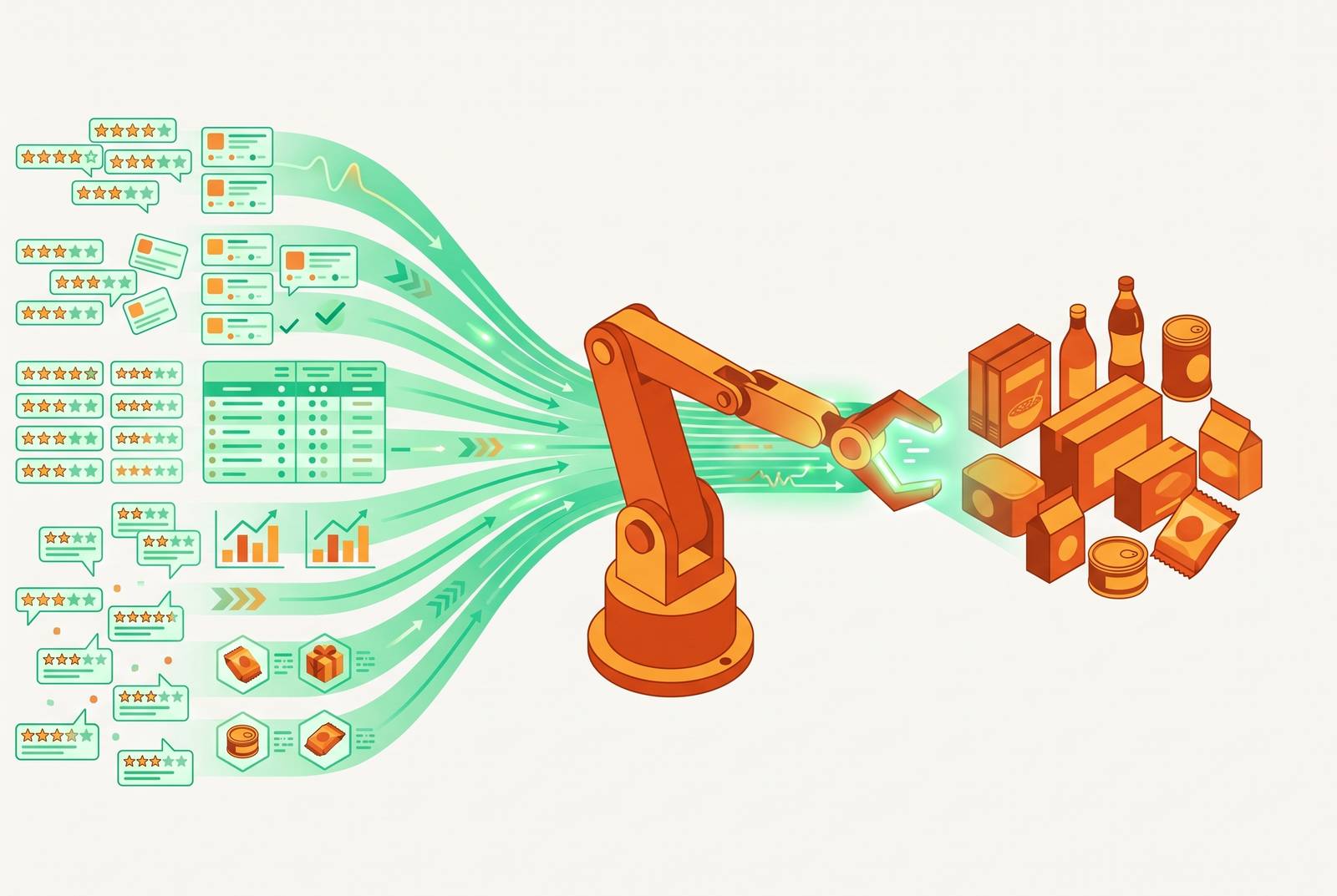 Cover illustration for “Review Data Structured for AI Shopping Agent Consumption”
