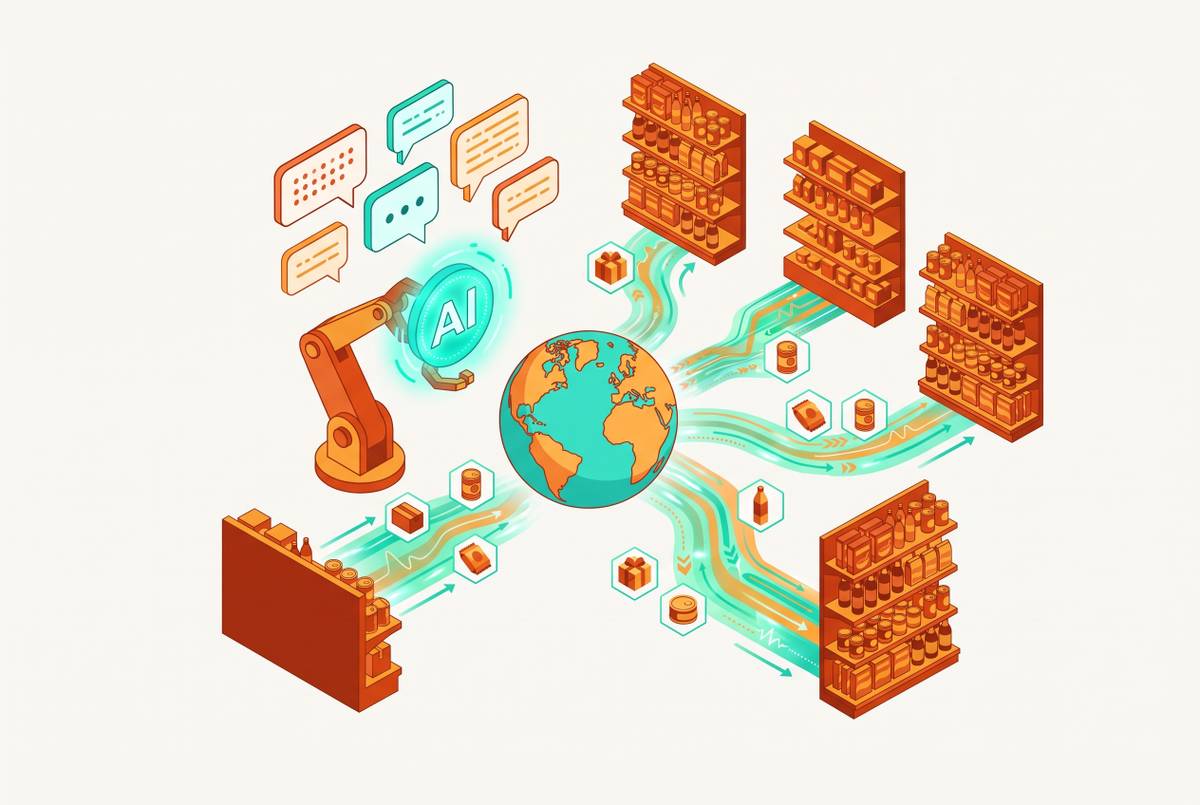 Cover illustration for “Multilingual AI Shopping Assistants for DTC Brands Expanding Globally”