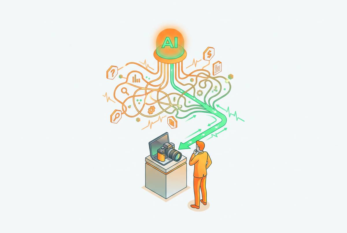Cover illustration for “Handling Complex Product Questions With On-Site AI in High-Consideration DTC Categories”