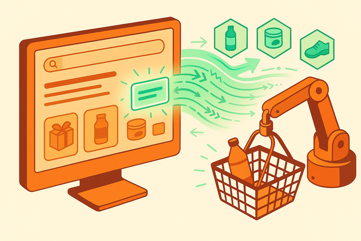 Cover illustration for “Google AI Overviews and DTC Product Visibility”