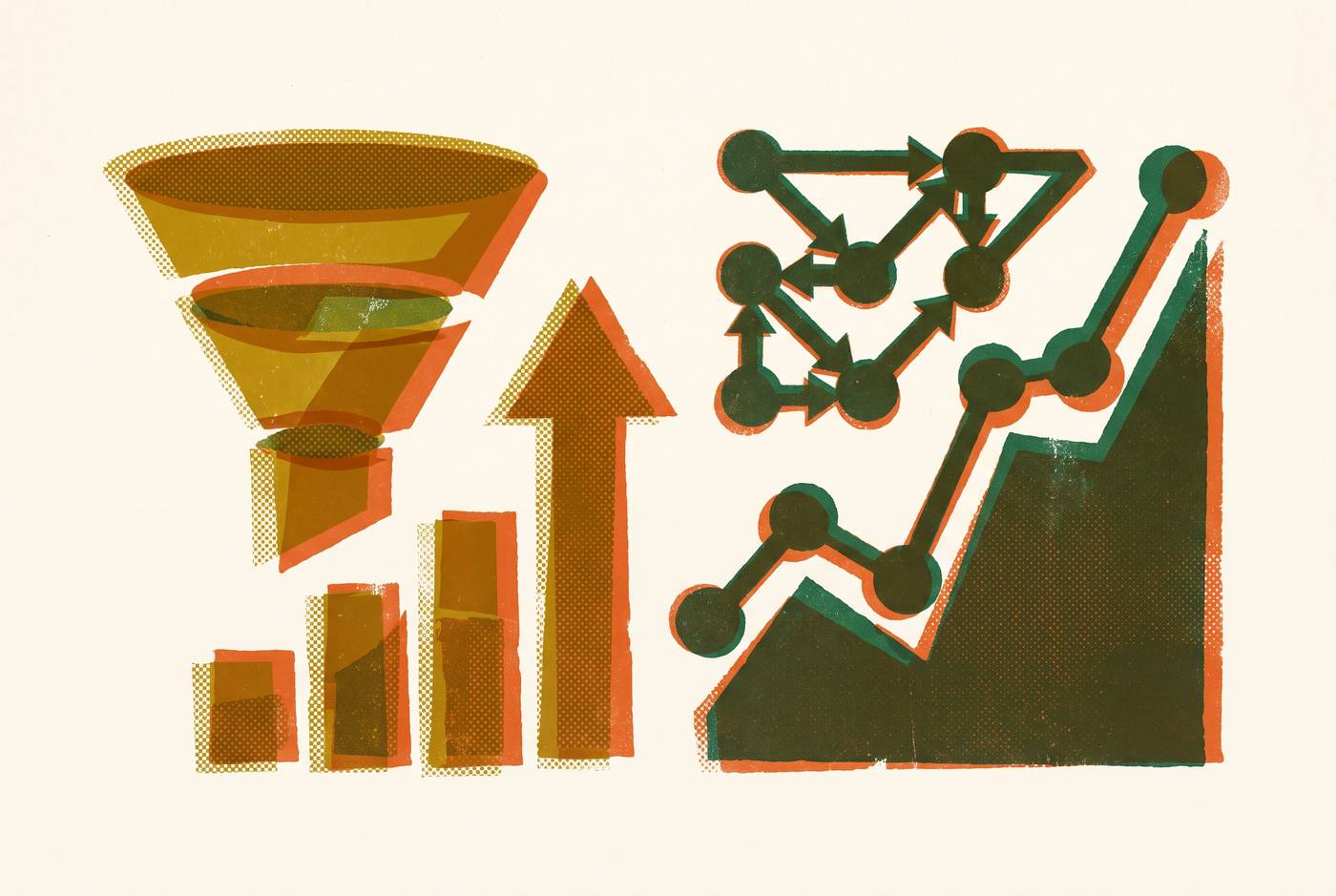 Cover illustration for “Shopify Analytics vs Google Analytics 4 for Conversion Tracking”