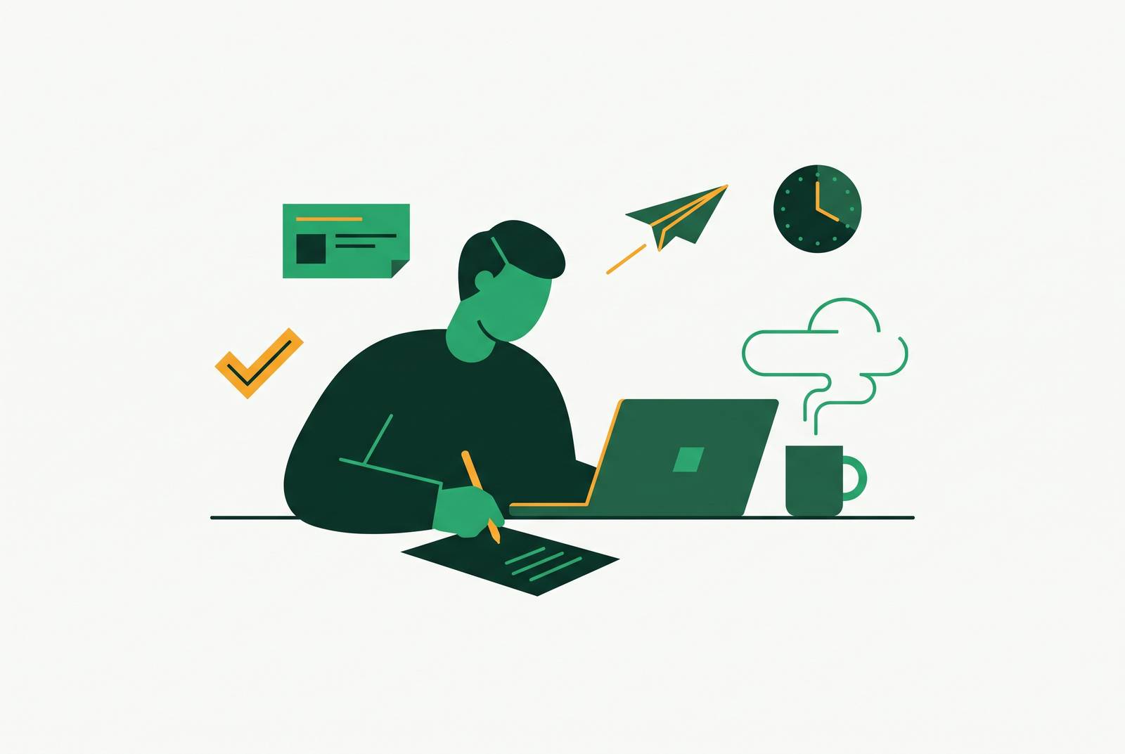 Cover illustration for “What Reps Do in the 30 Minutes After a Sales Call”