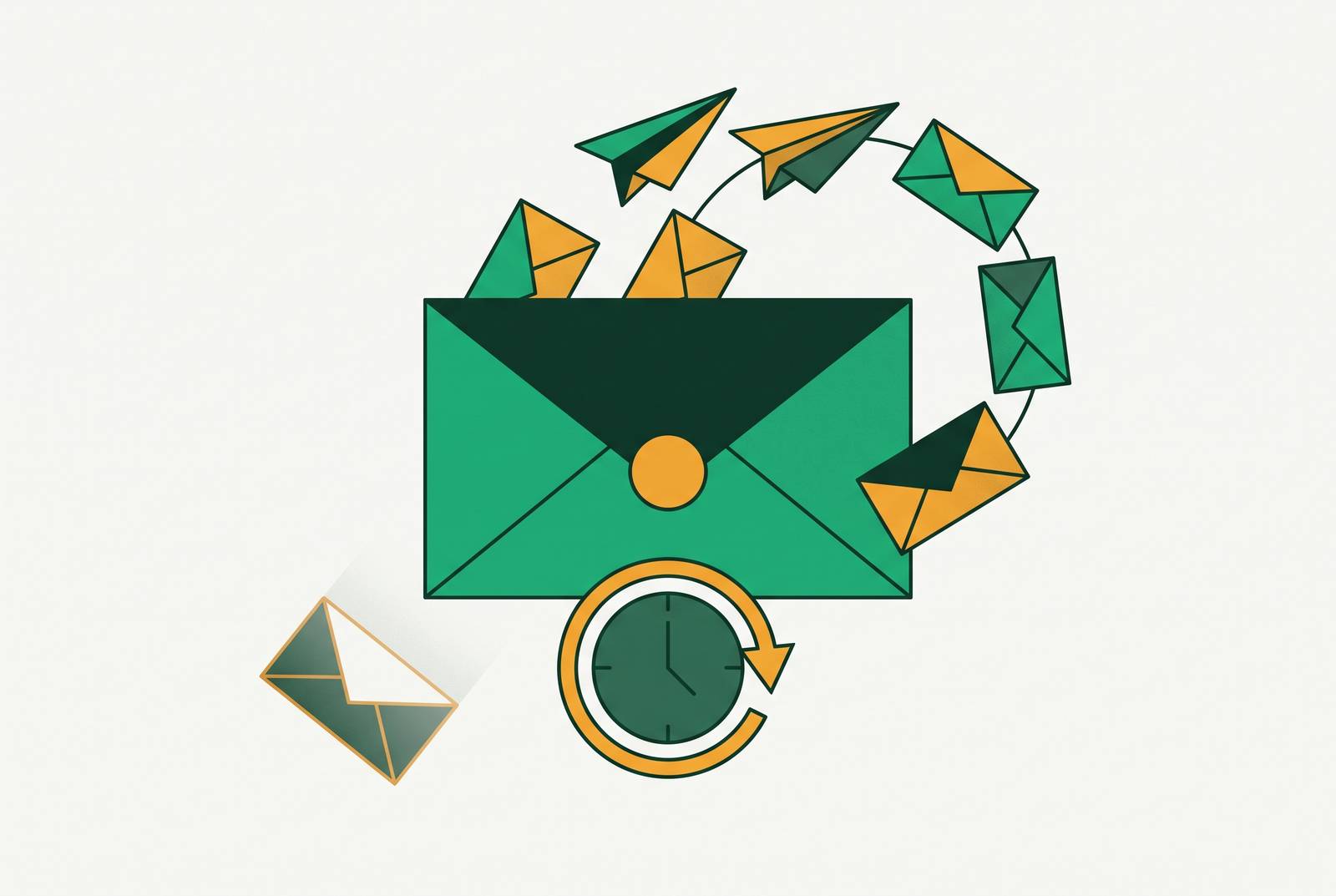 Cover illustration for “Sales Follow-Up Email Templates After No Response”