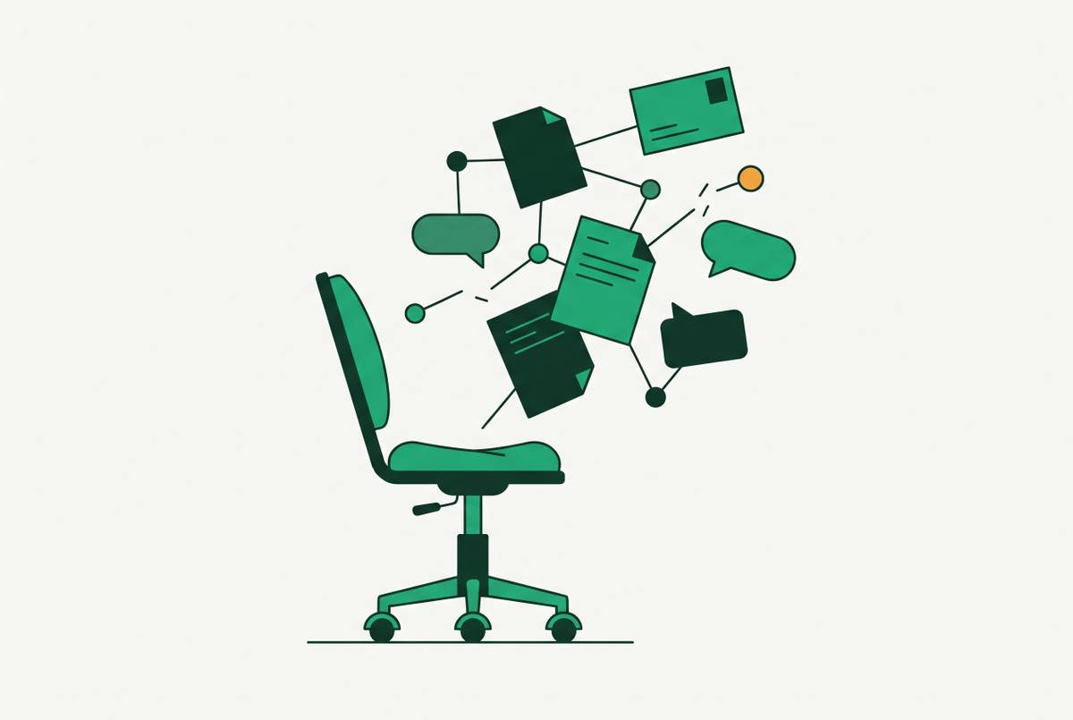 Cover illustration for “What Happens to Deal Context When a Rep Leaves”
