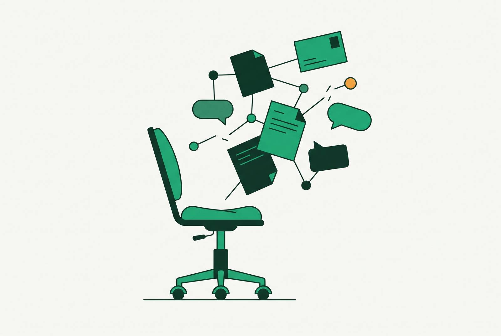 Cover illustration for “What Happens to Deal Context When a Rep Leaves”