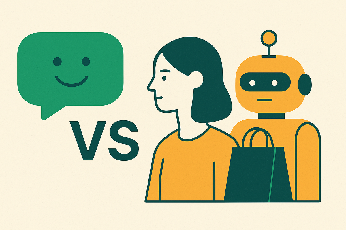Cover illustration for “Conversational AI vs Generative AI in Sales Tool Purchasing”
