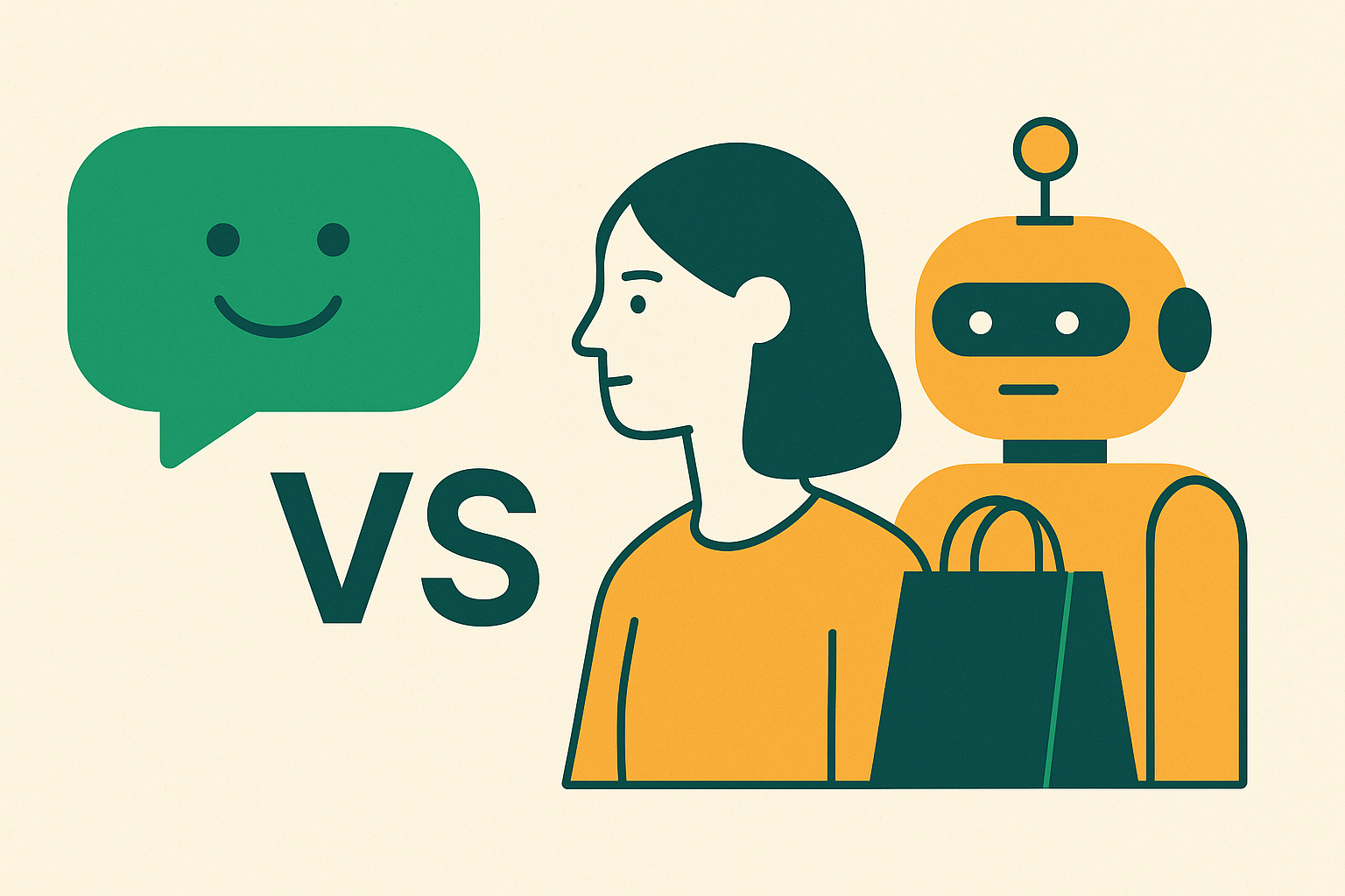 Cover illustration for “Conversational AI vs Generative AI in Sales Tool Purchasing”
