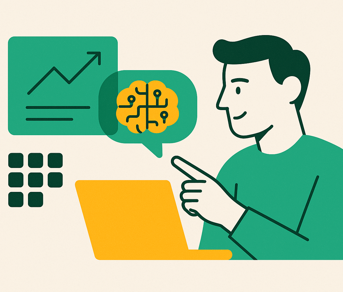 Cover illustration for “Generative AI Applications in B2B Sales Workflows”