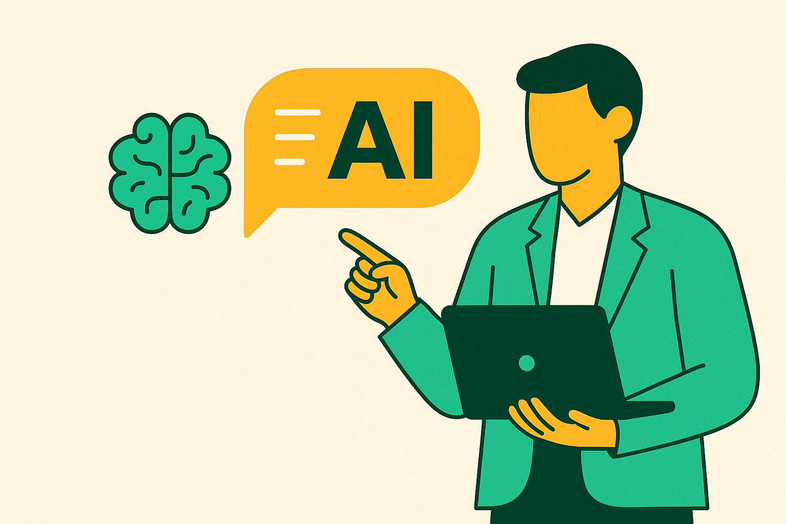 Cover illustration for “AI Prompting Strategies for Sales Reps Without Prompt Engineering”
