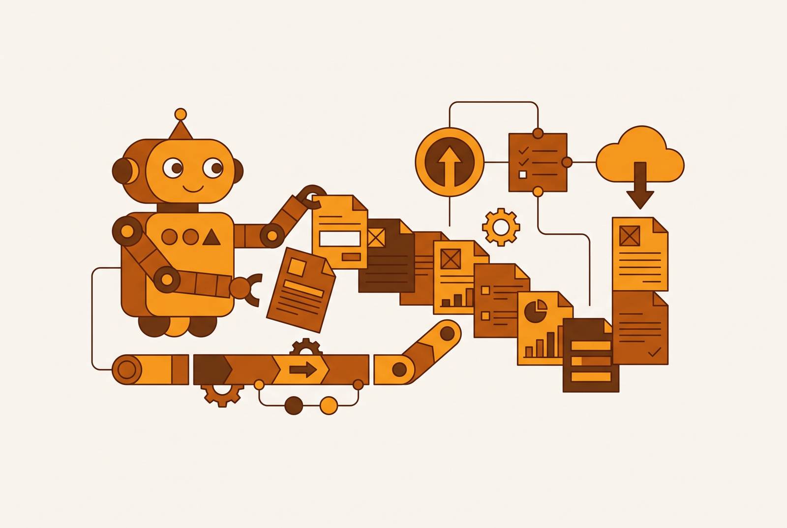 Cover illustration for “Robotic Process Automation in Medical Billing Workflows”