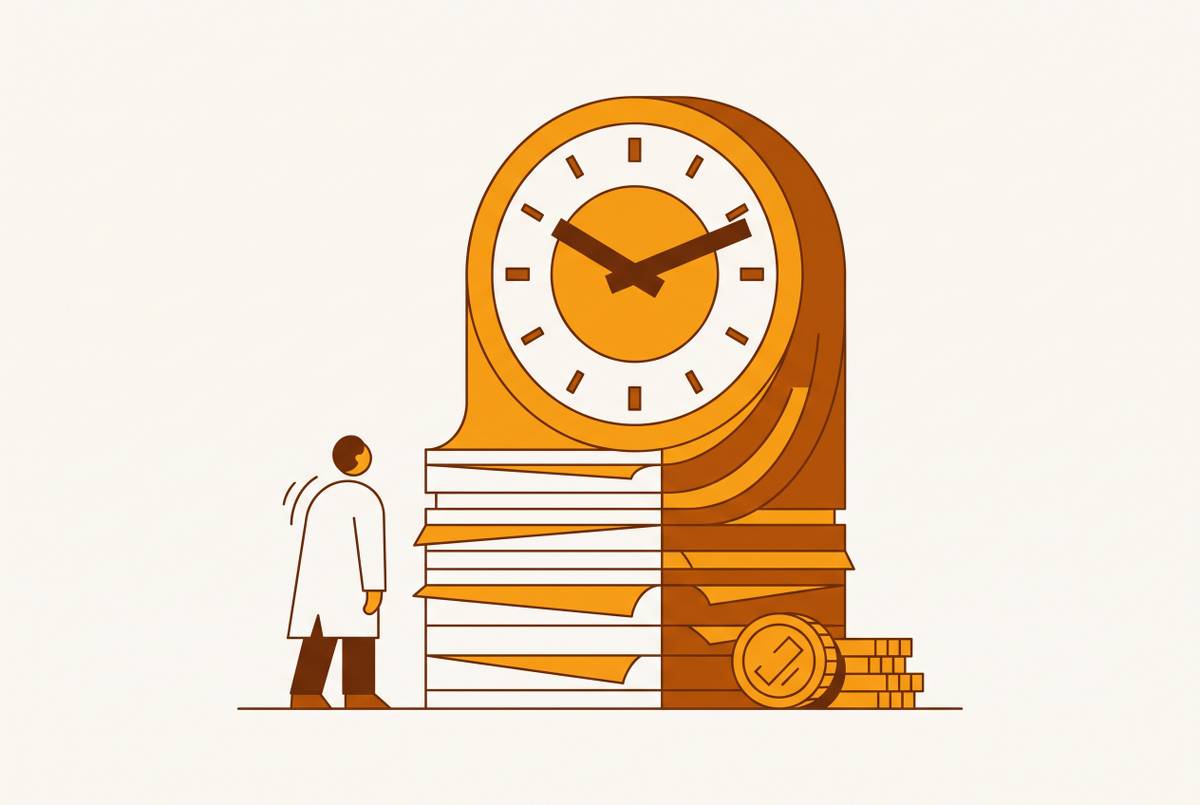 Cover illustration for “Prior Auth Burden Hours and Cost for Physician Practices”