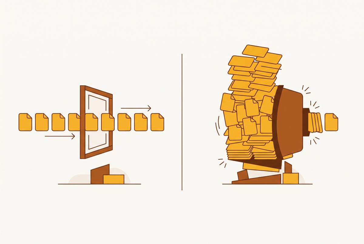 Cover illustration for “Working Denials in Real Time vs End-of-Month Queues”