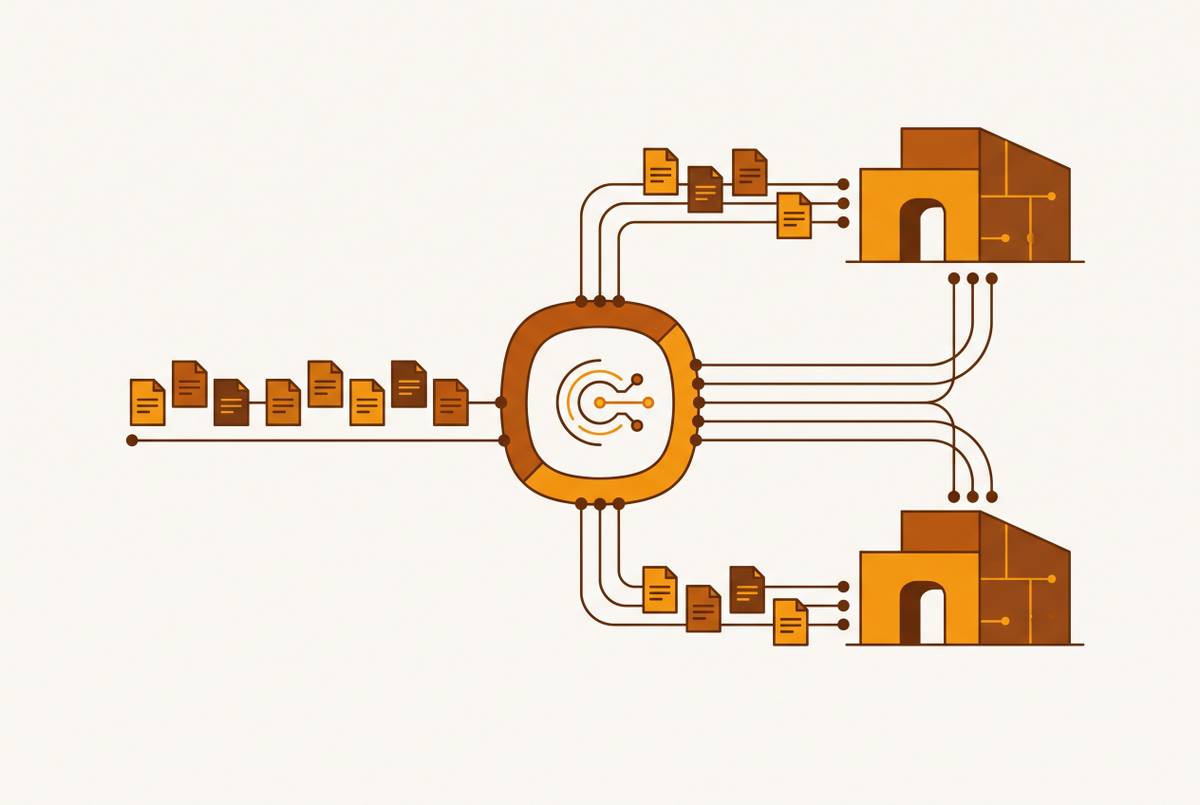 Cover illustration for “AI-Backed RCM Vendors with Clearinghouse Redundancy”
