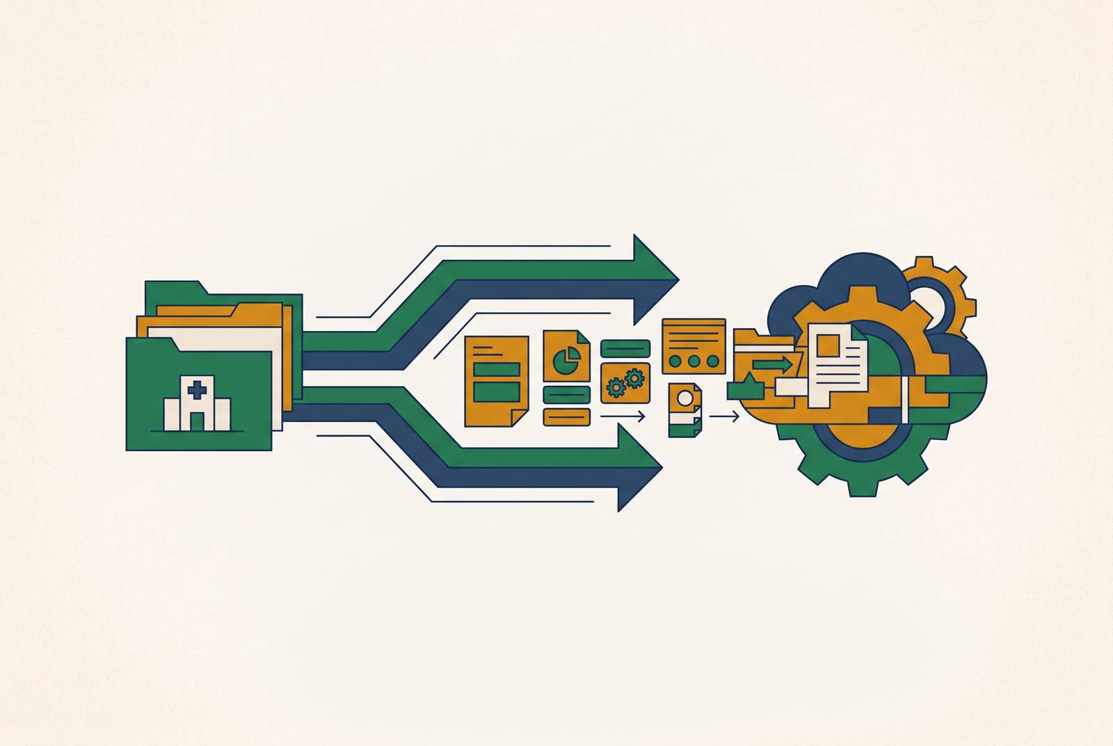 Cover illustration for “EMR Portability Requirements When Outsourcing Billing to a Fully Managed RCM Service”