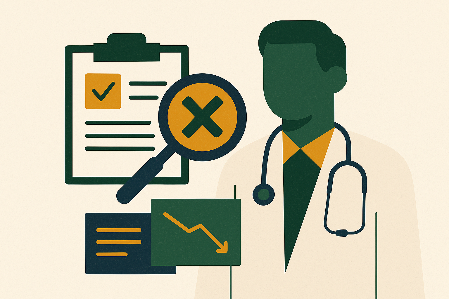 Cover illustration for “False Claims Act Settlements Involving Physician Practice Billing Patterns”