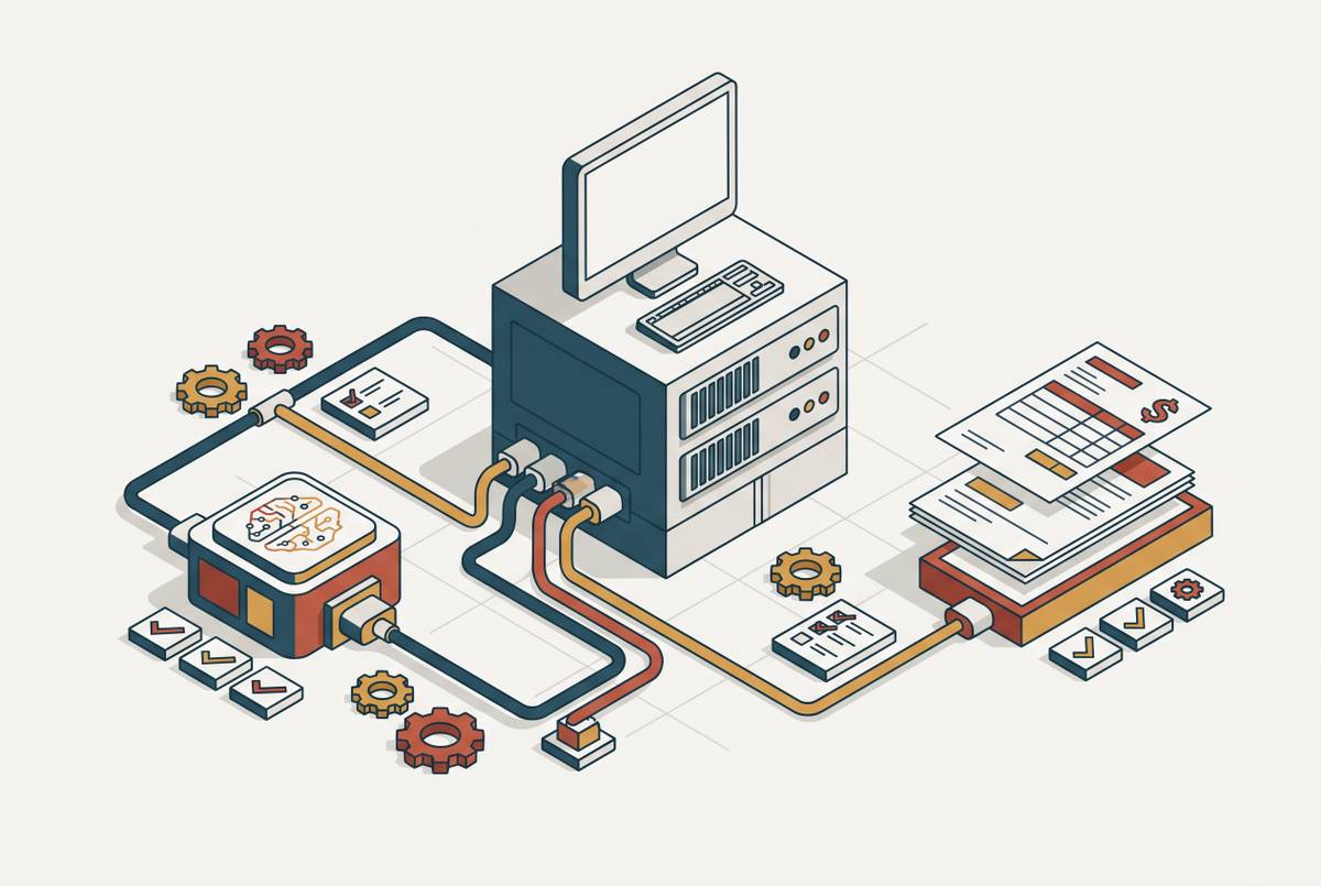 Cover illustration for “EMR Integration Requirements for AI Medical Billing Tools”