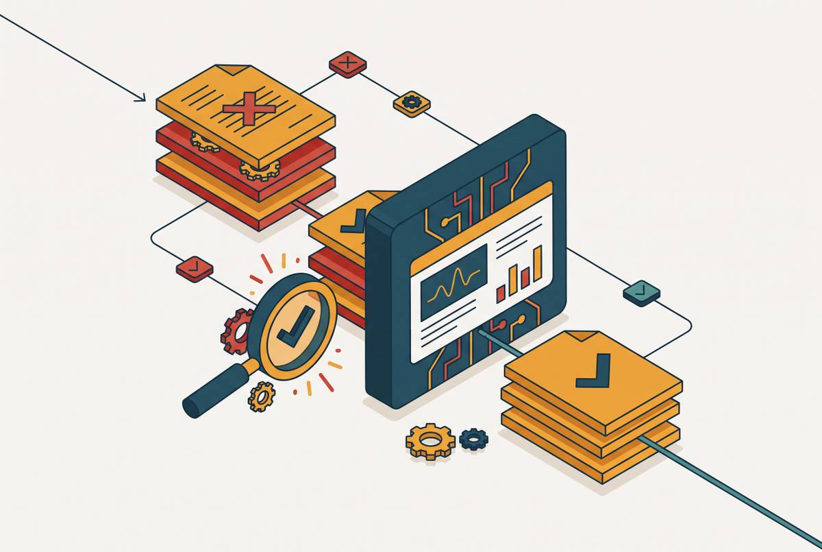Cover illustration for “How AI Claim Scrubbing Works in Medical Billing Software”
