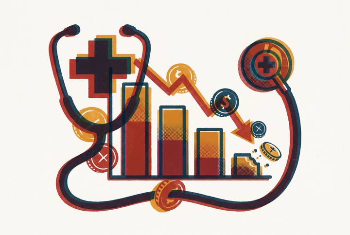 Cover illustration for “Medicaid Reimbursement Rates and Collection Challenges for Physician Practices”