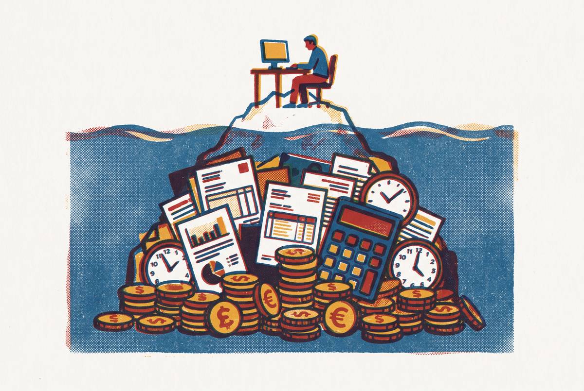 Cover illustration for “Hidden Costs of In-House Medical Billing Staff”