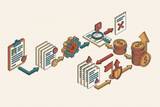 Cover illustration for “Healthcare Revenue Cycle Flowchart for Physician Practices”