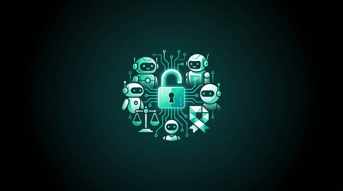Cover illustration for “Licensing Considerations for Open-Source AI Agents”