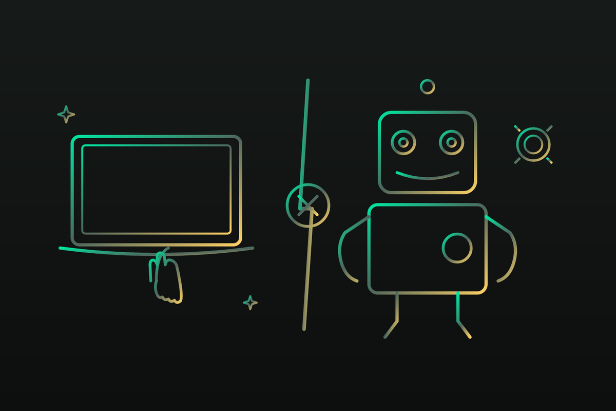 Cover illustration for “AI Powered Coding Assistants vs Autonomous Coding Agents”