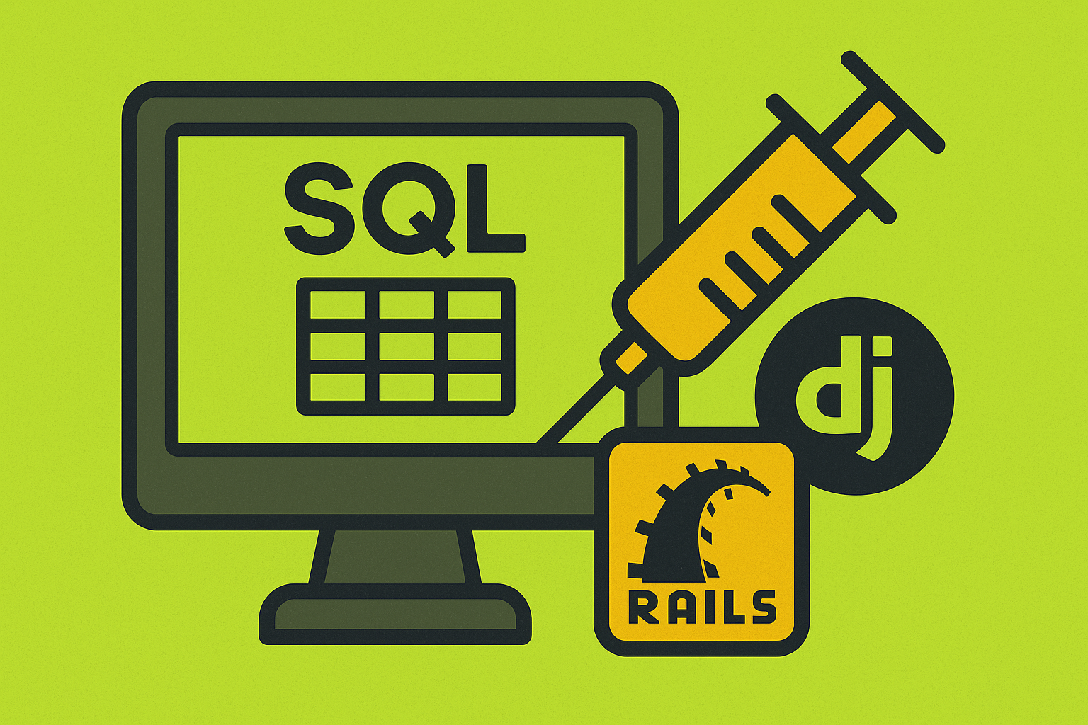Cover illustration for “SQL Injection in ORM-Backed Rails and Django Apps”