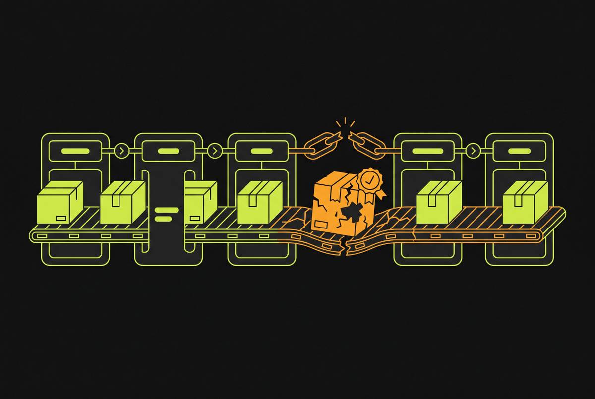 Cover illustration for “Software and Data Integrity Failures in CI/CD Pipelines”